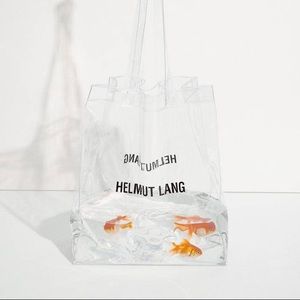 Helmut Lang Clear PVC Tote Bag